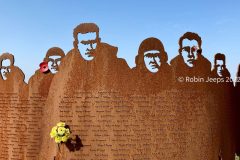 Metal sculpture memorial to RAF's 158 Squadron, Lissett